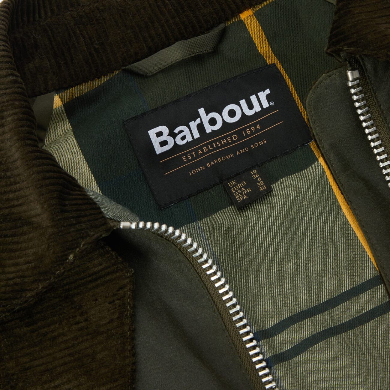 Kearton Wax Jacket - Archive Olive/Ancient Tartan