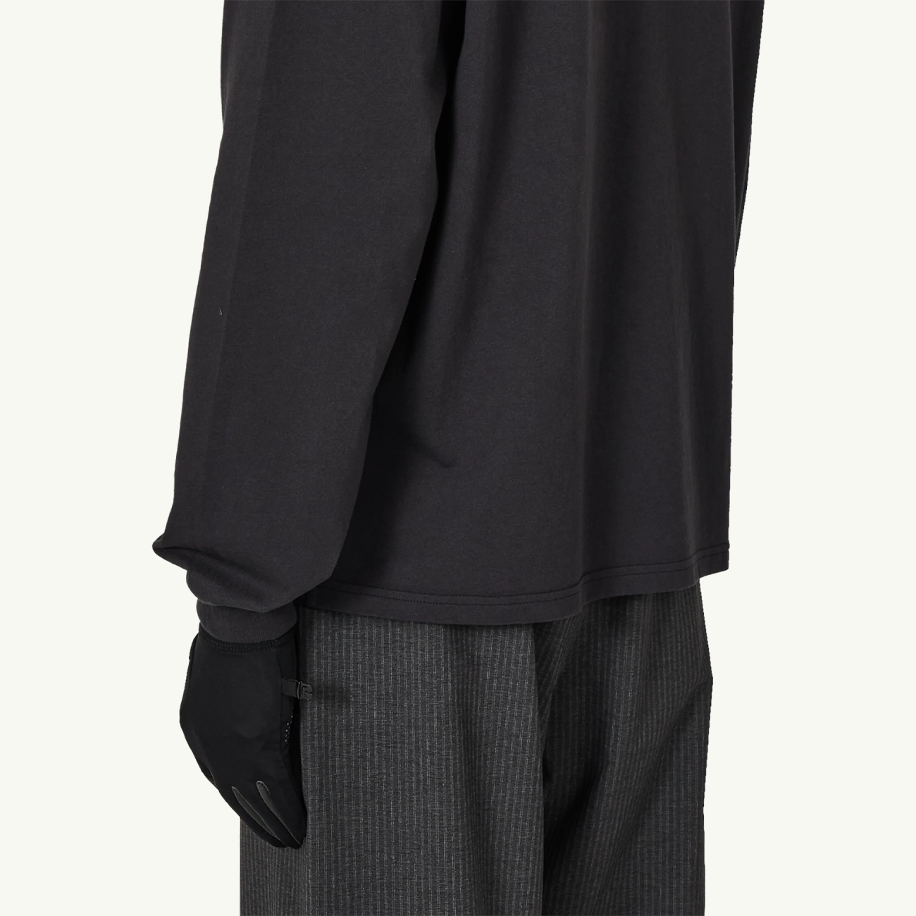 Logo Long Sleeve - Washed Black