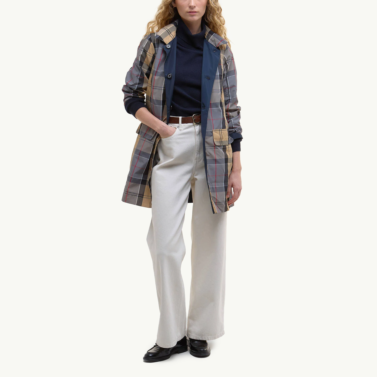 Babbity Reversible Showerproof Jacket - Navy/Dress