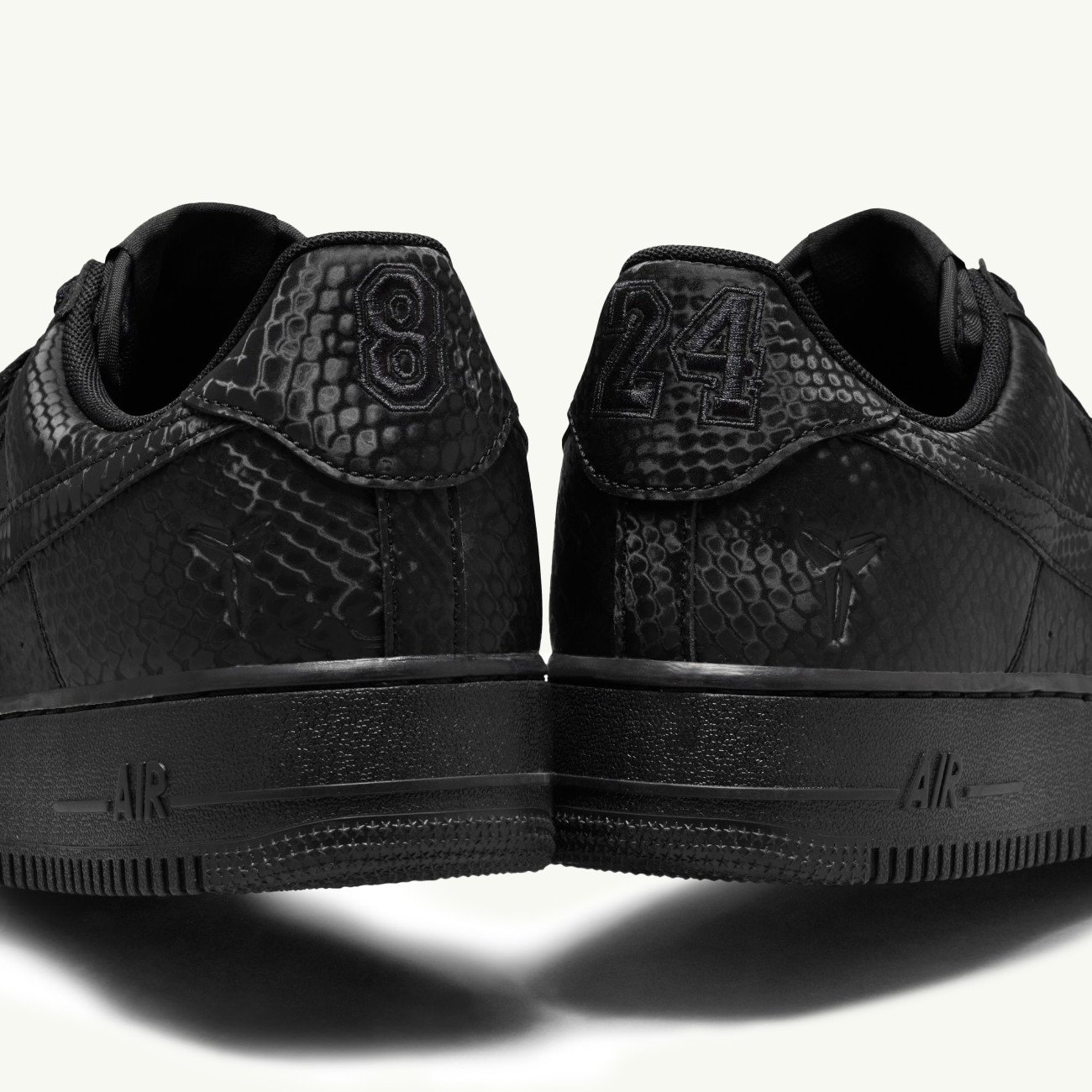Kobe Bryant Air Force 1 Low - Forever Black