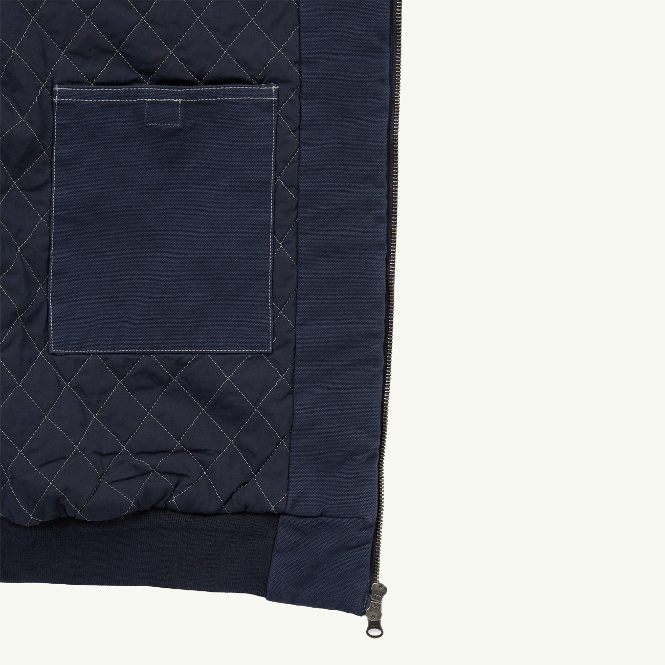 Overdyed Hooded Jacket - Navy