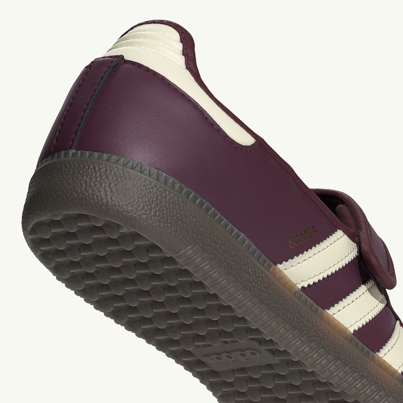 Women's Samba Jane - Maroon/Crew White/Gold Metallic