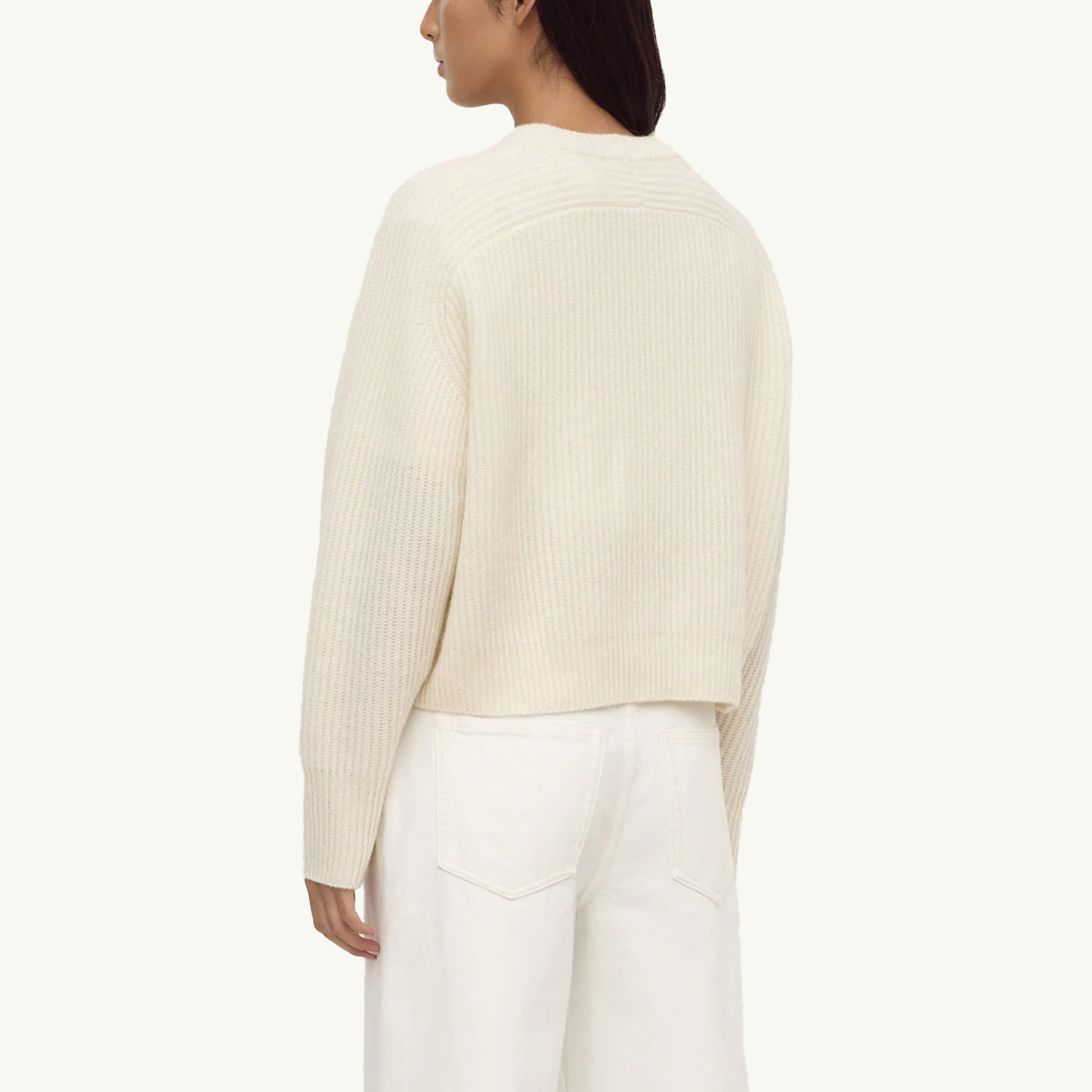 Amerie Cashmere Knit Jumper - White