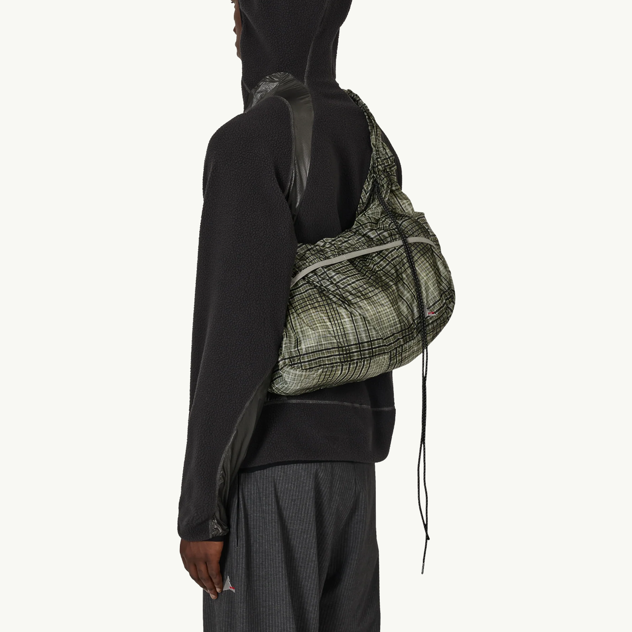 Laki Packable Knot Bag - Black/Green