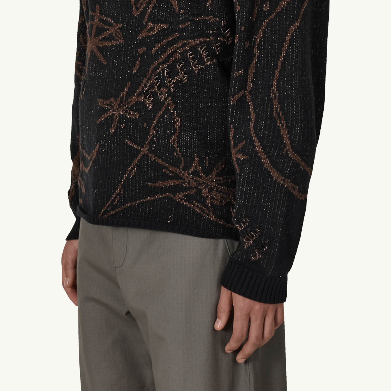 Ryli Cotton Knit Crewneck - Black