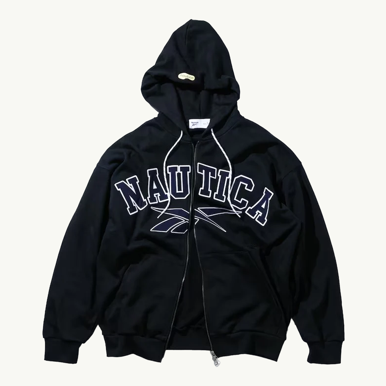Nautica Japan x Reebok Pigment Dyed Zip Hoodie - Black