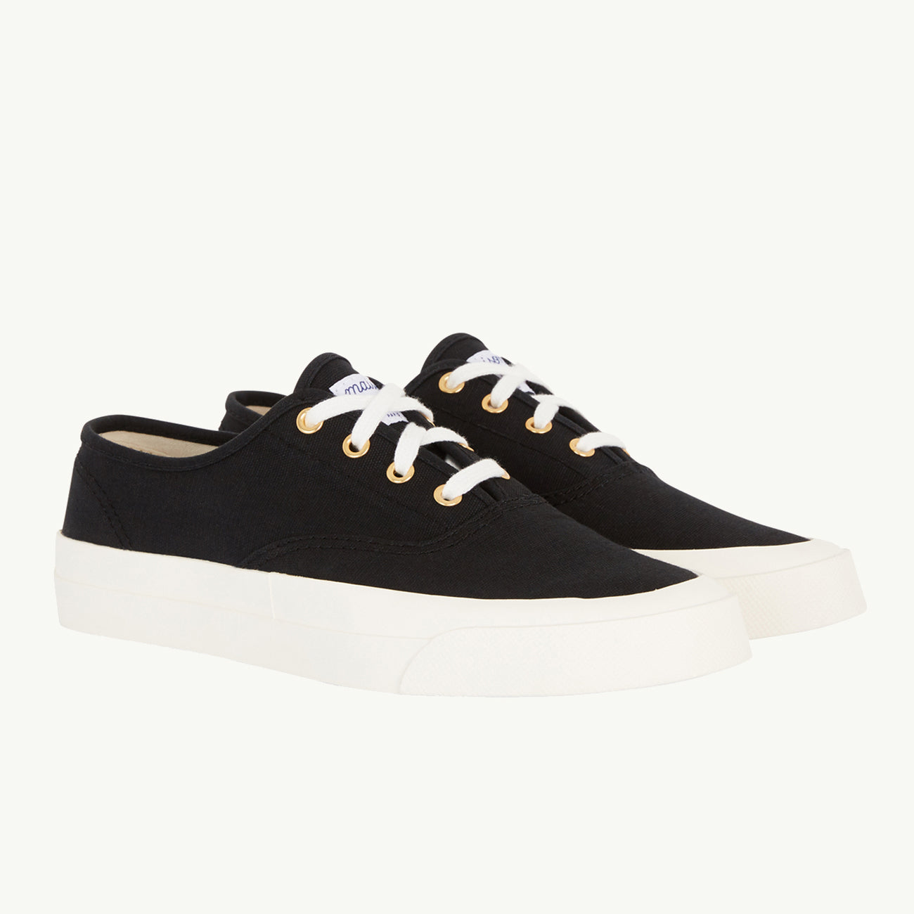 Canvas Laced Sneaker - Black
