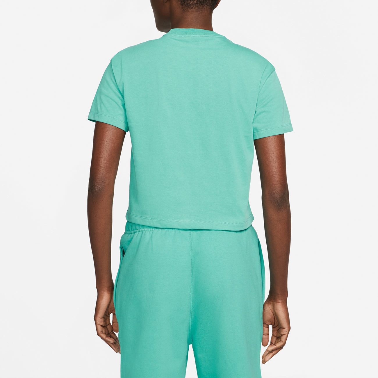 Women's NRG Soloswoosh SS Tee - Washed Teal/White