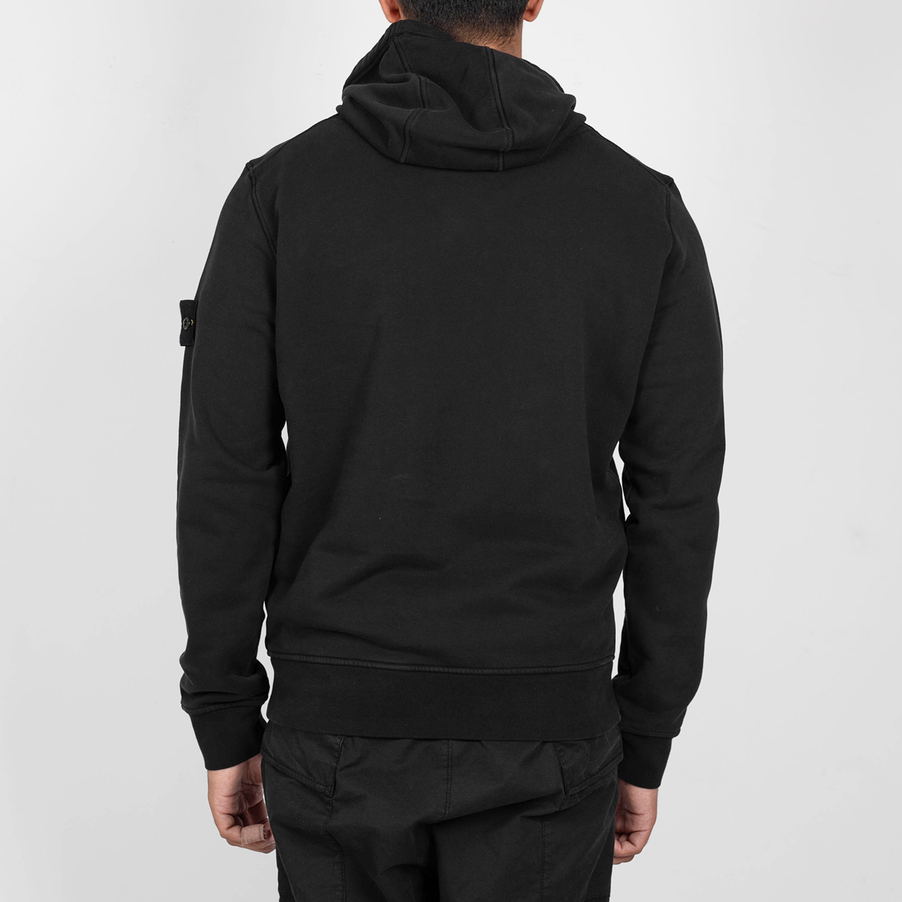 Sweatshirt Patch Hooded Terry - Black 2980