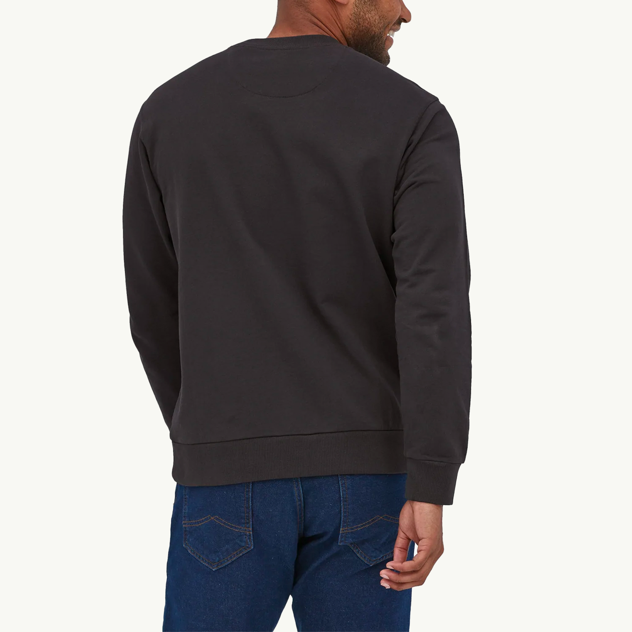 Regenerative Organic Certified Cotton Crewneck Sweatshirt - Ink Black