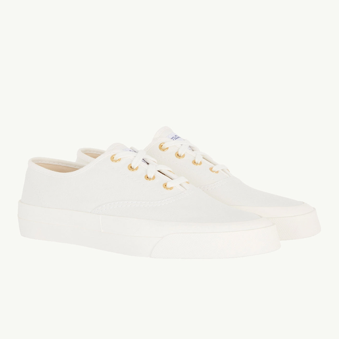 Canvas Laced Sneaker - White