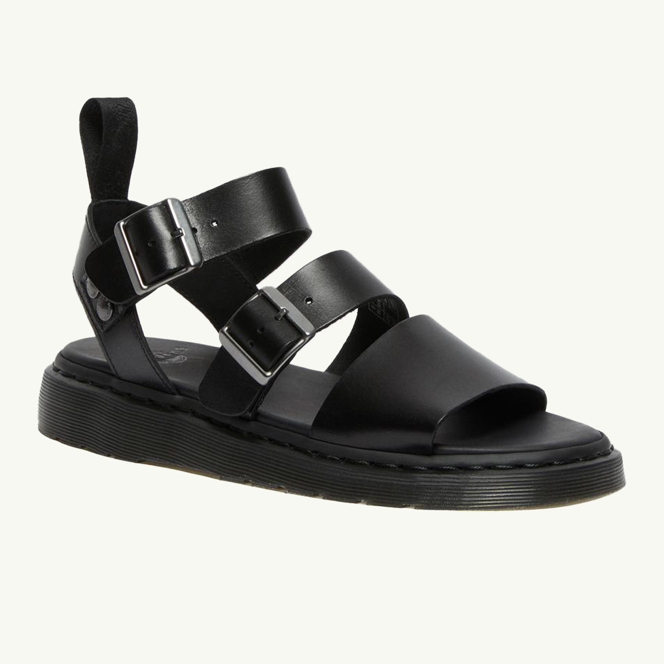 Gryphon Strap Sandal - Black Brando