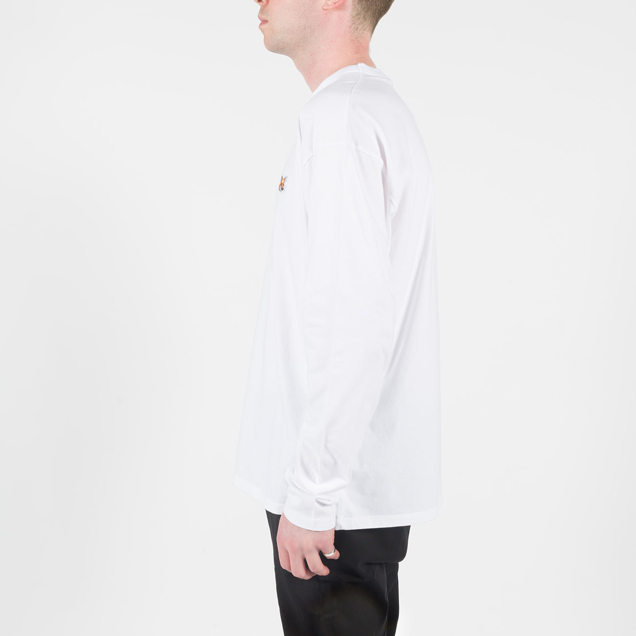 Fox Head Patch Regular LS T-Shirt - White
