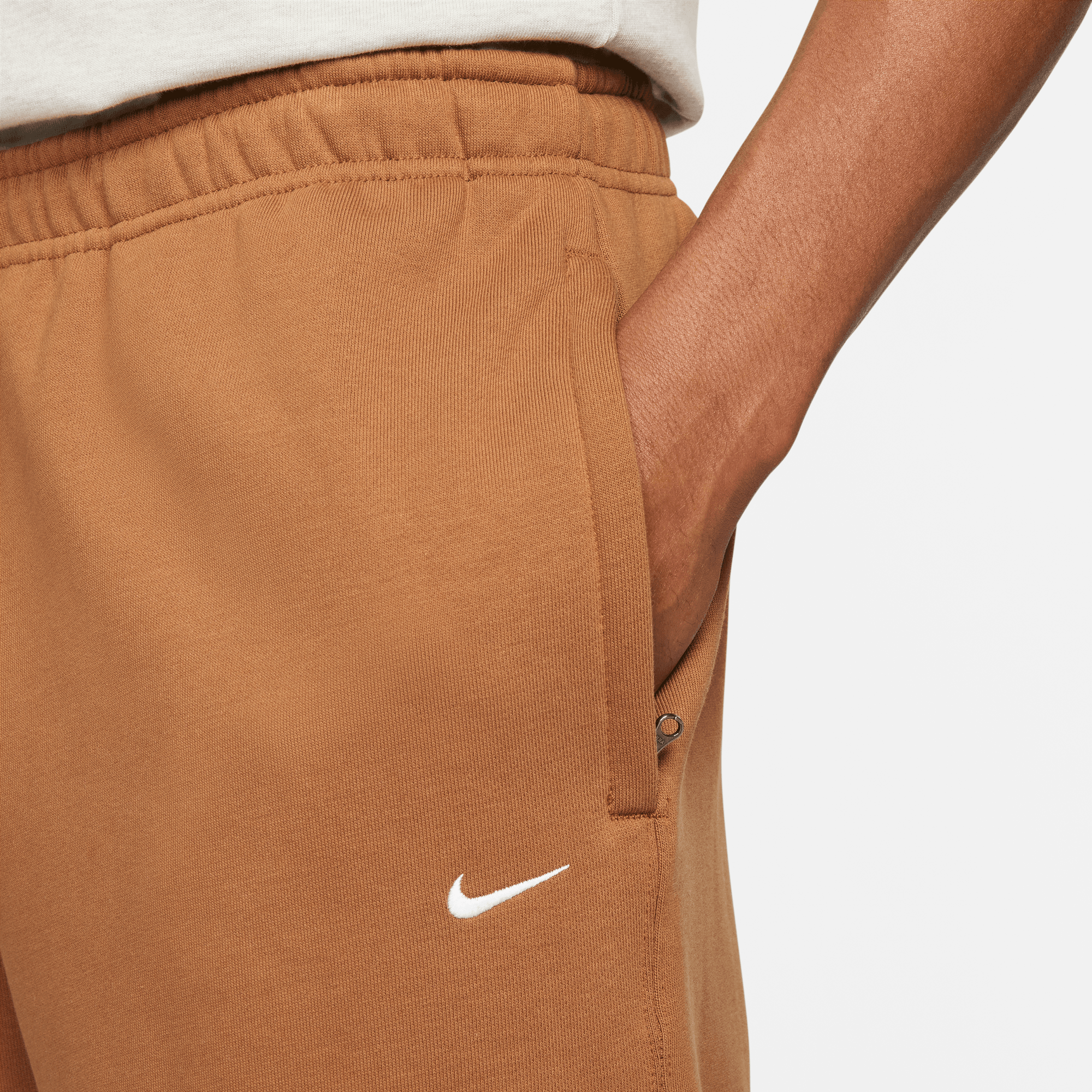 Soloswoosh Pant - Ale Brown/White